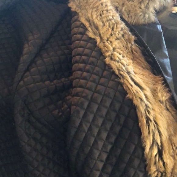 Marc New York by Andrew Mark Black Moisture Shed Faux Fur Lined Hoodie Jacket - Picture 12 of 16